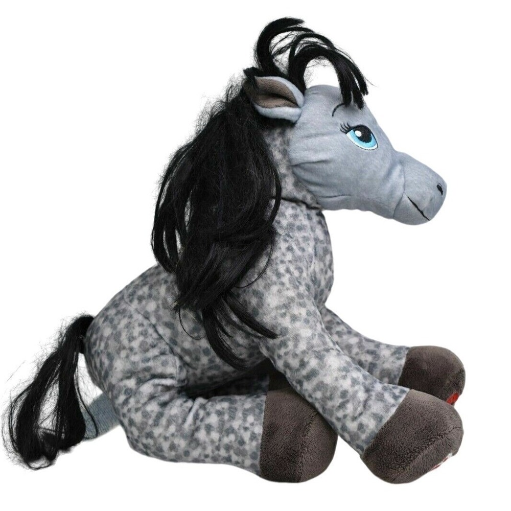 Build a Bear Horses and Hearts Club Appaloosa Grey Spot Horse Plush Stuffed Toy